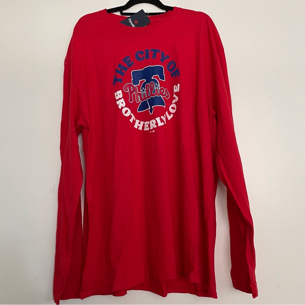 Men’s Fanatics Philadelphia Phillies Brotherly Love Long Sleeve Tee Size 3XL